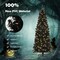 Pre-lit Christmas Halloween Tree with PVC Branch Tips and Warm White Lights Ideal for Holiday Season